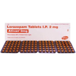 Lorazepam 2mg ( Ativan Pfizer )